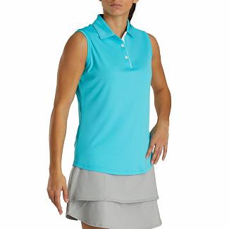 Women's Footjoy ProDry Golf Shirts Blue NZ-484488